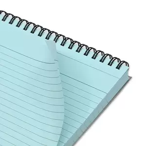 FIS Ruled Record Card 180 GSM 6X4 Inch Double Loop Spiral 50 Sheets Blue -FSIC64-180SPBL