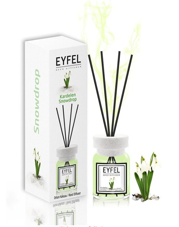Eyfel Reed Diffuser 120ml - Snowdrop