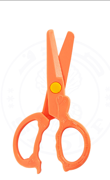 SCHOOL SCISSORS PLASTC 24PCS/BOX SADAF NO.A-05 PD-107