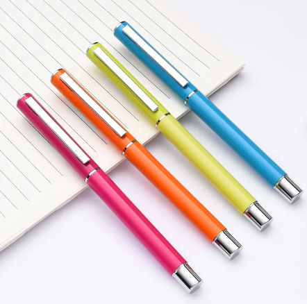 S82-01 Metal Gel Pen Carbon Sign Pen 0.5MM Business Office 1PCS