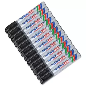 Artline Marker, Ek-109 Pack of 12, 2.0-5.0mm, Pack of 12, Chisel, Black - ARMK109BK