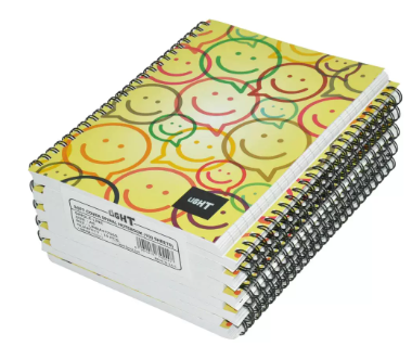 10-Piece Light Spiral Soft Cover Notebook Single Ruled (100 Sheet) A5 Size - LINBA51705S