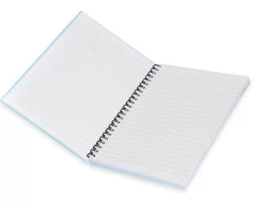 5-Piece FIS Spiral Hard Cover Notebook Single Line A5, 100-Sheets - FSNBSA51902