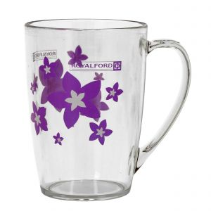 Royalford 350 Ml Prima Water Cup - Glass - Purple