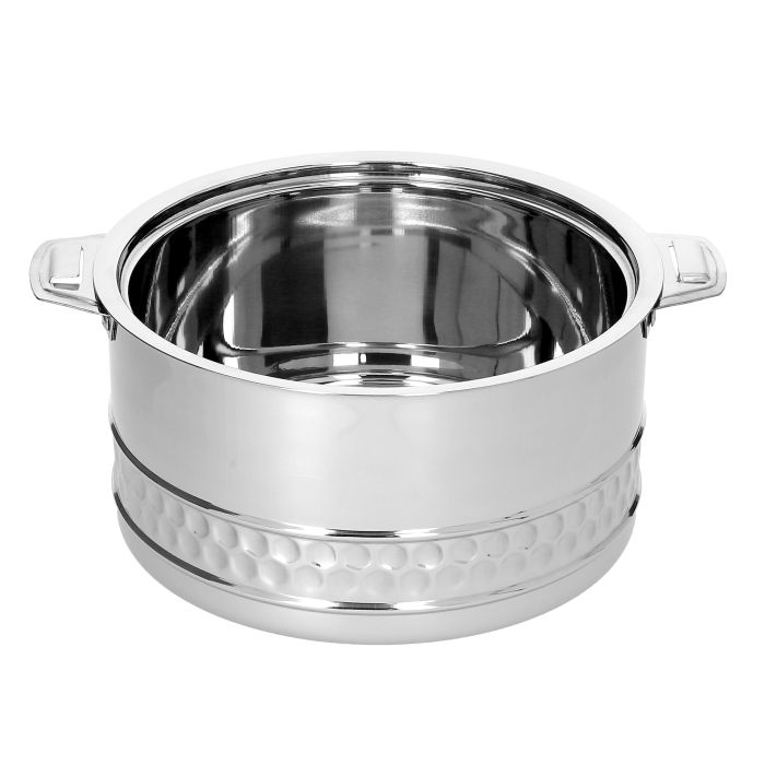 Royalford RF8415N 4L Stainless Steel Esteelo Hot Pot - Double Wall Hot Pot | PFOA Free With Twist Lock Lid | Hot Food Storage Containers & Warmers With Comfortable Handle | Storage Saver For Everyday