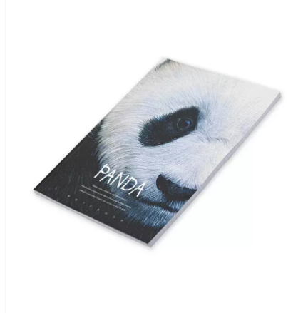 FIS Pack Of 8 Soft Cover Notebook, 96 Sheets A4 Panda Design 4 -FSNBSCA496-PAN4