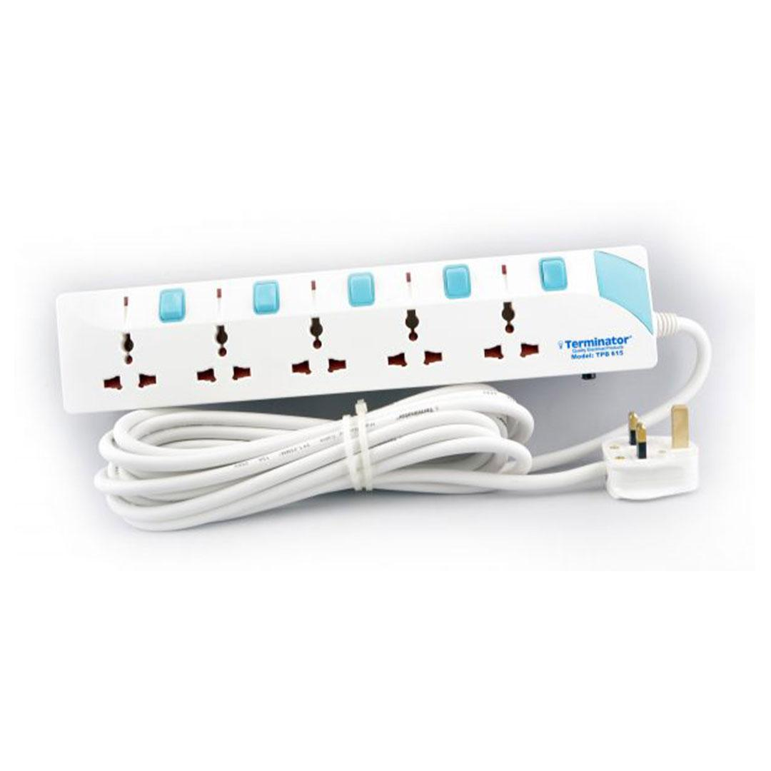 5 Way Extension Socket 5M Cable