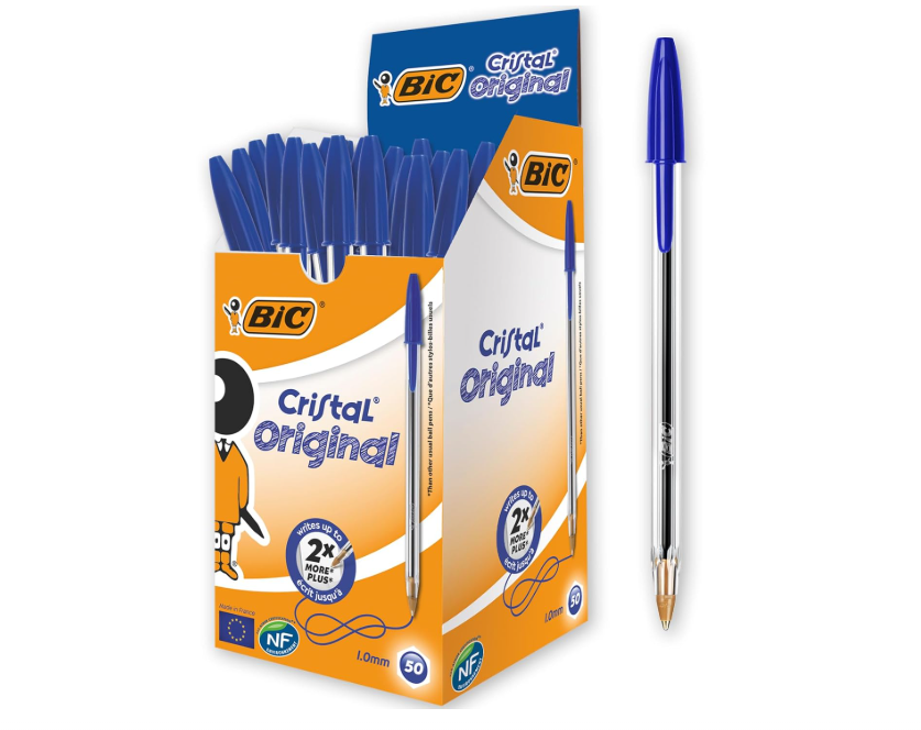 BIC Ballpoint Blue 1,0mm pack Of 50 Pieces