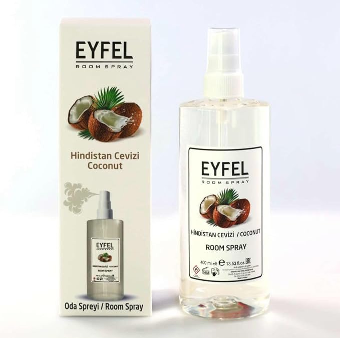Eyfel Air Freshener Spray, 400 ml - Coconut