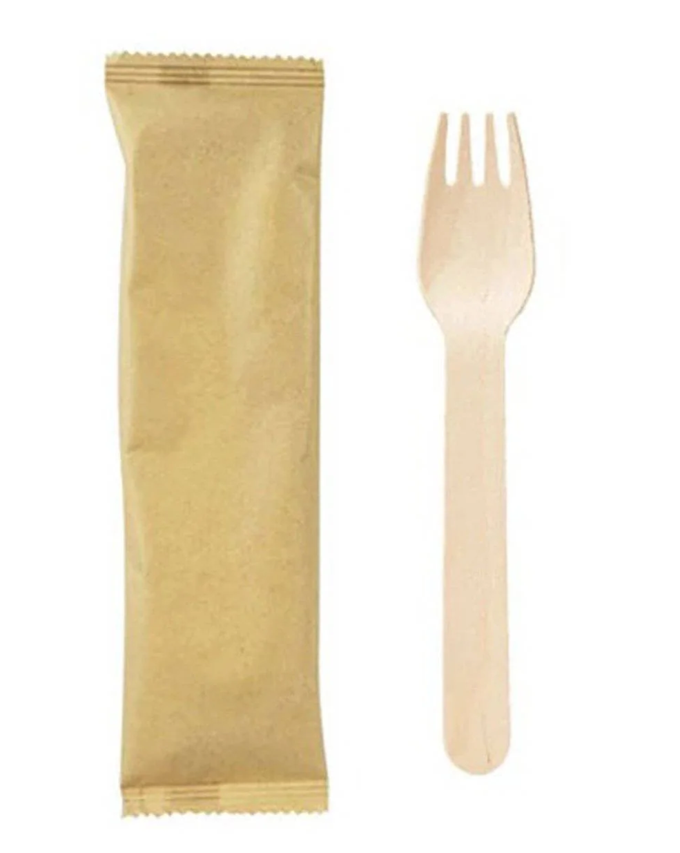 Wooden Fork Individually Wrapped 500 Pieces