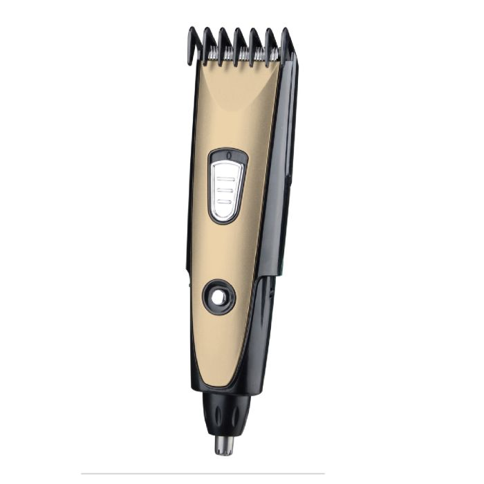 Rechargeable 2 In 1 Hair Clipper Battery 300 MAh - Precise Beard Styler With Fine Steel Head | Indicator Lights, Cordless Trimmer, 45 Minutes Working In Single Charge