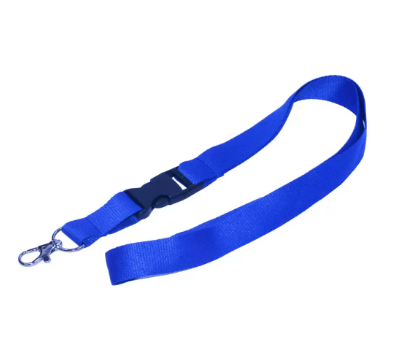 10-Piece FIS Lanyard Blue with Metal Hook & Plastic Buckle, 2X90cm - FSNAPBL/10