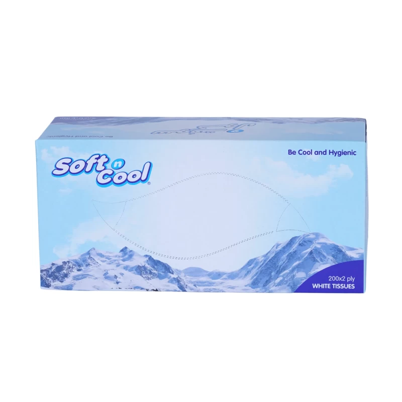 Soft N Cool Facial Tissue 200 Sheets X 2 Ply 5 Boxes Pack
