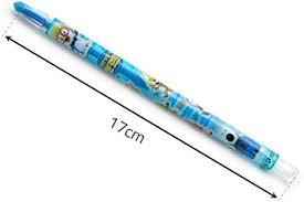 Gel pen Deli Mong Kicks EG31-BL blue black line 0.5mm