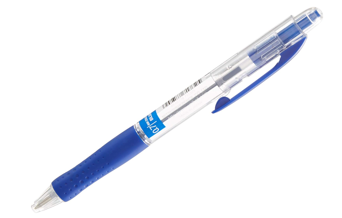 Uni-Ball SN-100(7)Laknock Retractable Ballpen  0.7mm Blue (Pack of 12 pcs)