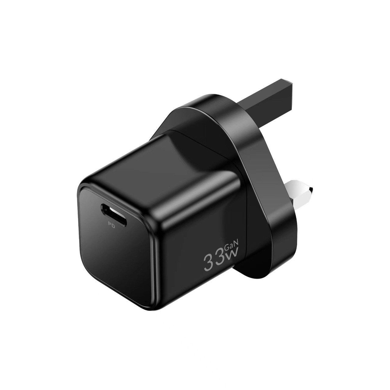 Green Mini Pro Fast PD GaN Charger 33W UK - Black