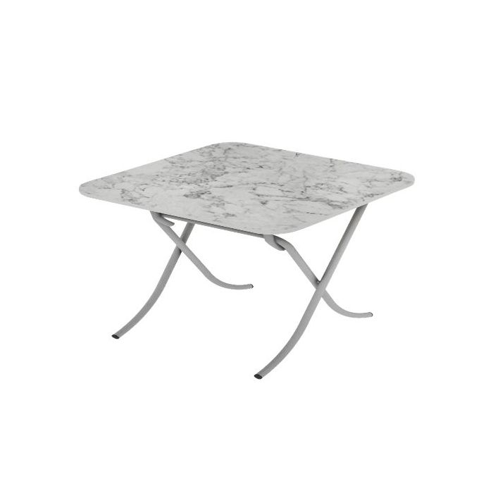 Square Table, 70cm Marble Design Portable Table, RF10997 | Square Kitchen Dining Table | Modern Small Coffee Table Living Room Accent Table With Metal Legs