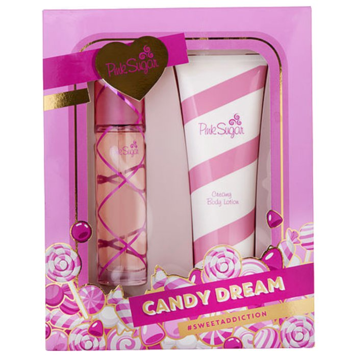 AQUOLINA PINK SUGAR CANDY DREAM SWEET ADDICTION (W) SET EDT 100ML + BL 250ML
