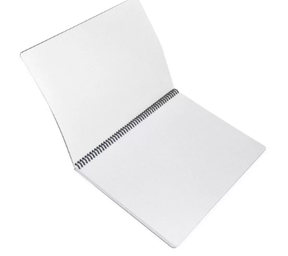 Fis Spiral Note Book, Size A4, PP Material, 5mm Square - FSNBSA45MPPBK