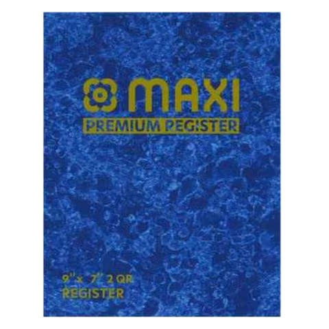 Maxi Register Book 9" x 7"