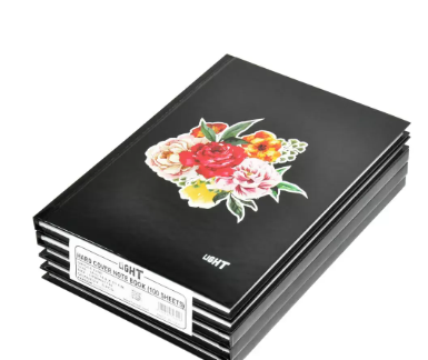 5-Piece Light Hard Cover Notebook Single Line A5, 100-Sheets - LINBA51710
