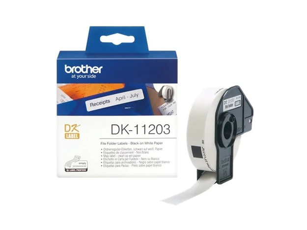 Brother DK-11203 File Folder Label Roll - 17 x 87mm