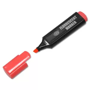 Fis Fluorescent Markers - Box Of 10 Pieces (red) - FSFL05RE