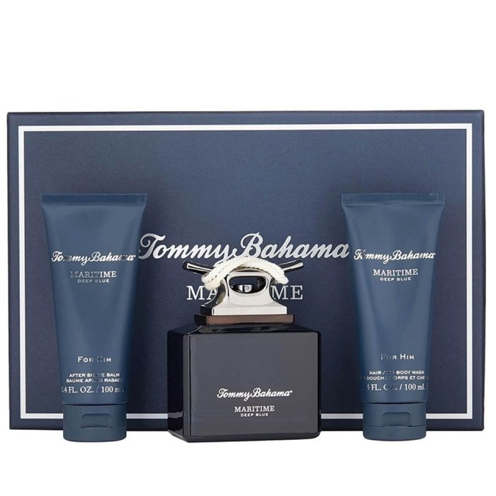 TOMMY BAHAMA MARITIME DEEP BLUE (M) SET EDC 125ML + HAIR & BW 100ML + ASB 100ML