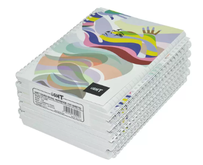 10-Piece 10-Piece Light Spiral Soft Cover Notebook Single Ruled (100 Sheet) A5 Size - LINBA51702S Spiral Soft Cover Notebook Single Ruled (100 Sheet) A5 Size - LINBA51702S