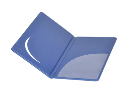 Bill Folders Blue Color, Italian PU Covers, Round Corners, 150 x 245 mm - FSCLBF16BL