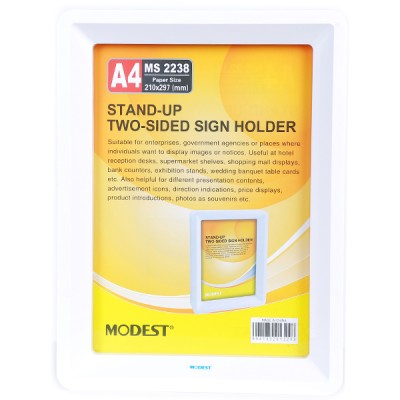 Sign Holder White A4 Portrait