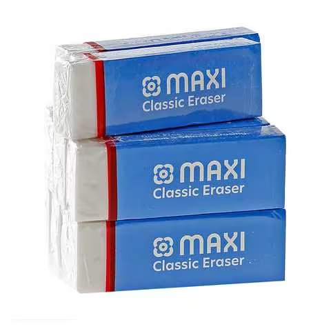 Maxi Classic Dust Free Classic Eraser White 10