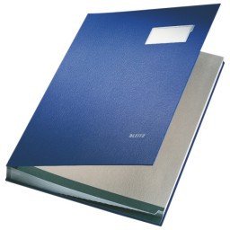 Leitz Signature Book 20 Compartments, Durable Blotting Card, 340x240mm, Blue