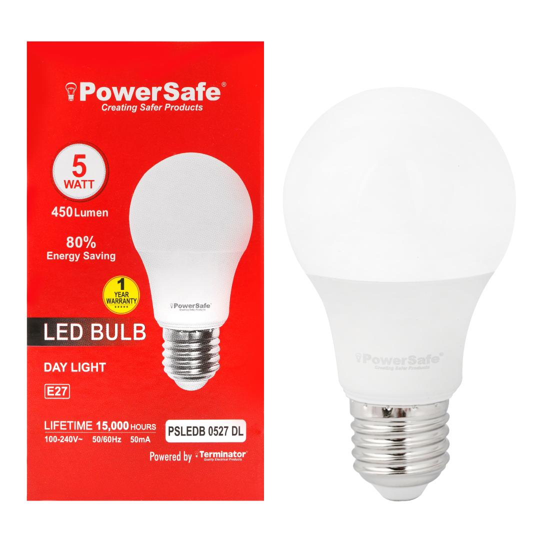 PowerSafe brand 5W LED Bulb E27 – Day Light
