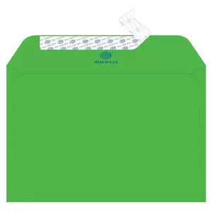 FIS Color Envelopes, Peel & Seal, Bright Green Colors, Pack of 50 Pcs. C5 (162 x 229 mm), 80 GSM - FSEC8026PBGR50