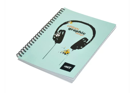 Light LINB971802S Spiral Soft Cover Single Line Notebook (9X7in, Pack of 10 Pcs X 100 Sheets)