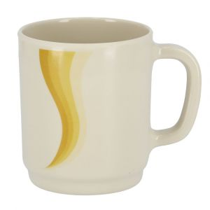 Royalford Melamine Super Rays Handle Cup - Melamine - White
