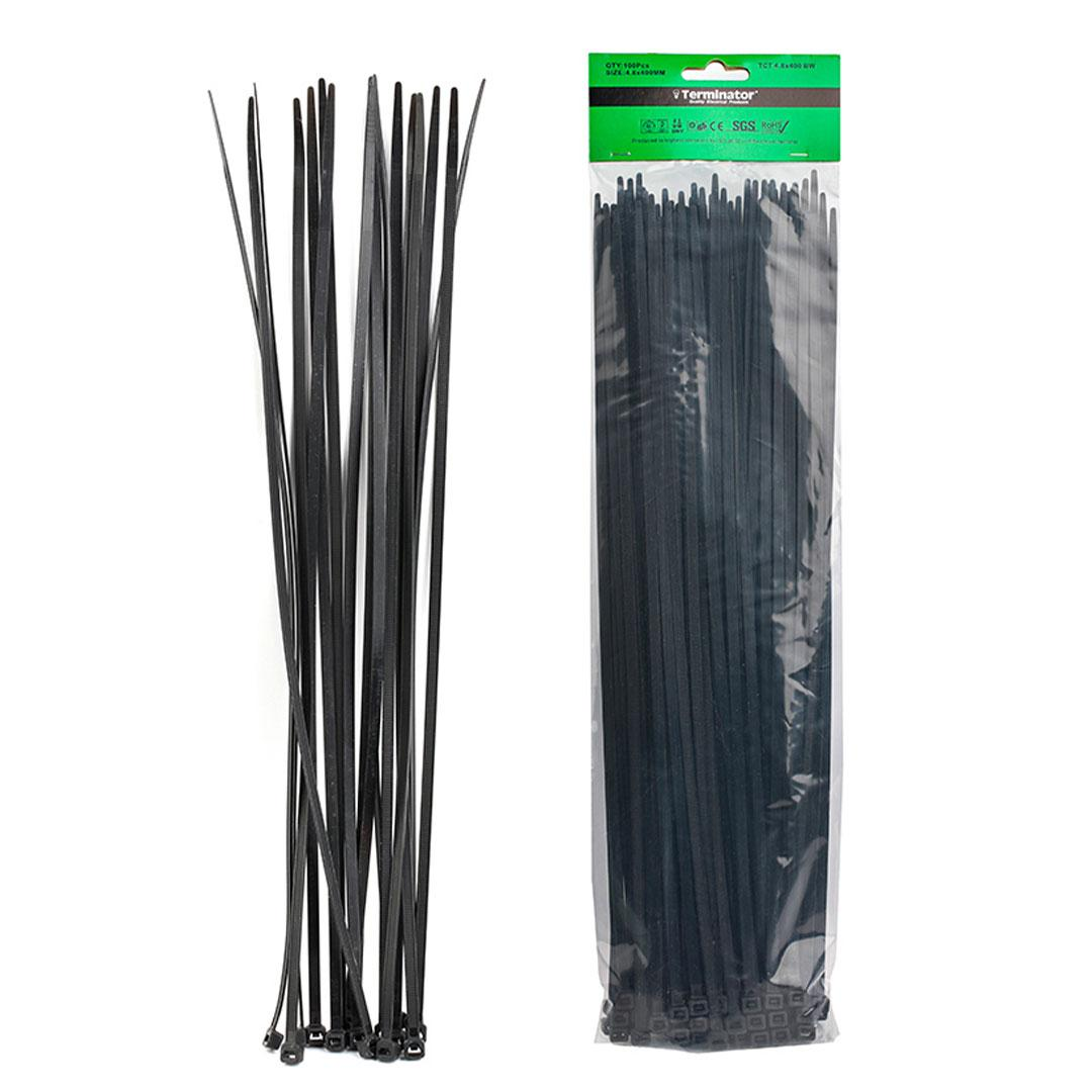 Cable Ties In Black Colour (100Pcs In Bag)