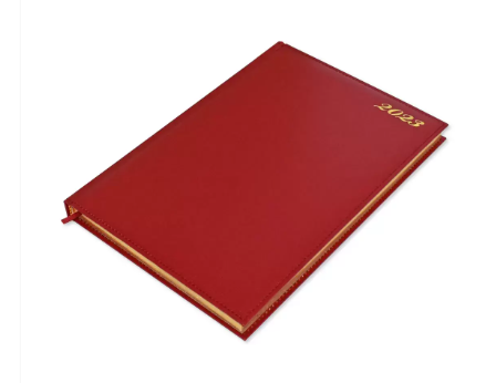 FIS Golden Diary 2023 (English) Maroon, A4 - FSDI43EG23MR