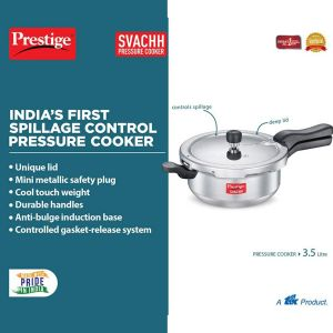 Prestige SVACHH ALUM JUNIOR DEEP PAN 35 LTR - Aluminium - Silver