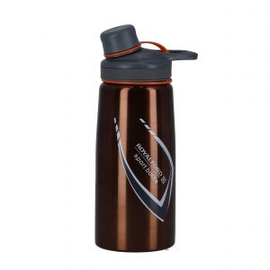 Royalford 700Ml Sports Water Bottle - Stainless Steel - Brown