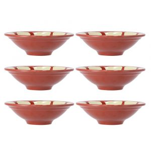 Royalford 6" 6Pcs Melamine Hummus Bowl - Melamine - Brown