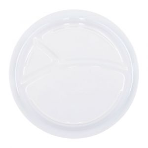 Royalford Melamine Ware 3 Section Round Baby Plate - Melamine - Multicolour
