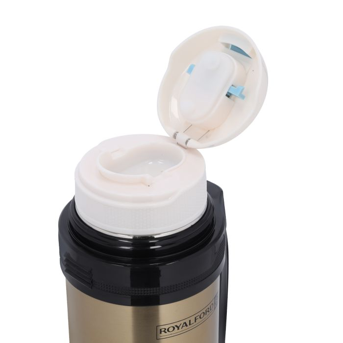 Travel Vacuum Bottle, Stainless Steel Vacuum Bottle, RF10494 | Double Wall Insulation | Keeps Drink Hot/ Cold For Hours | 1.5L Stainless Steel Thermos With Handle