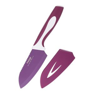 Prestige Vibro Small Santoku Knife PR9008 - Stainless Steel - Purple