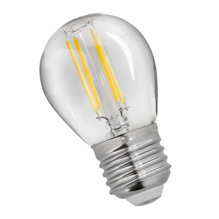 LED Filament Light, With 4W Power, GESL55091 | 15000 Hrs Lifetime | 3000k Color Temperature | 400lm Lumens | E27 Base Connector | CRI>80Ra
