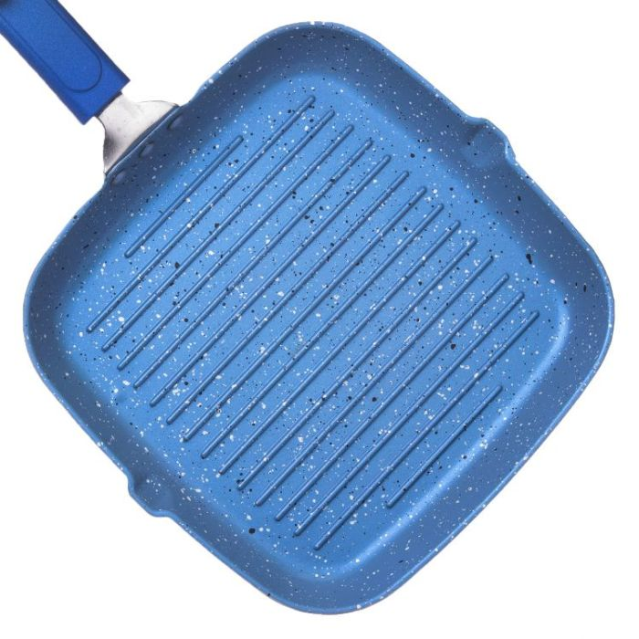 Royalford Non Stick Grill Pan, 26 Cm , Saucepan, Non-Stick Cookware Fry Pan, Extra Saucepan Skillet For Kitchen | Multiple Hob Compatible | Perfect For Meats Steaks Fish & Vegetables