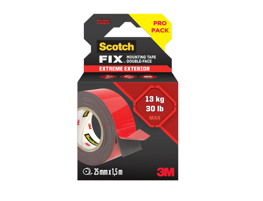 Scotch-Fix™ Extreme Double-Sided Mounting Tape 414H-XTEXT-EU, 25mmx1.5m, 24 RL/CV