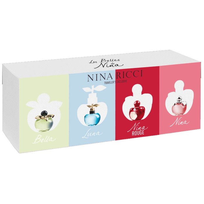 NINA RICCI (W) MINI SET EDT 4 X 4ML (BELLA + LUNA + NINA ROUGE + NINA)