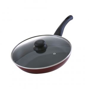 Royalford Non Stick Fry Pan - Aluminium - Red - 22 CM